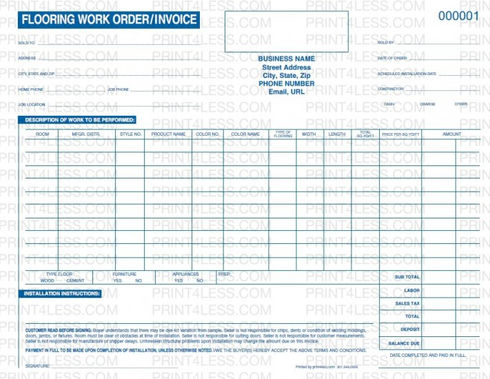Cont P-261 Flooring Work Order - Click Image to Close