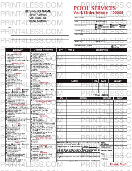 Pool P-895 Work Order / Invoice - Click Image to Close